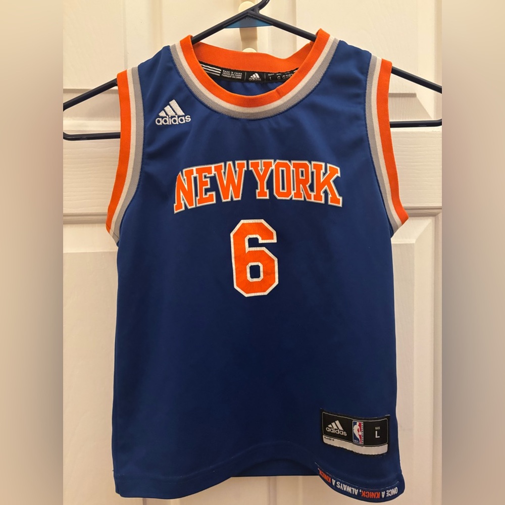 Adidas Blue NBA New York Knicks Porzingis #6 Jersey